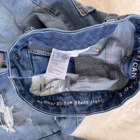 AE Super Hi-Rise Distressed Ripped Jeggings 00 X-Short - Picture 5 of 5